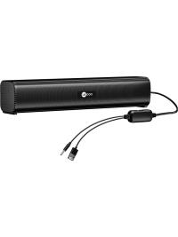 LENOVO LECOO DS107 KABLOLU USB/AUX STEREO 6W SOUNDBAR SPEAKER SİYAH